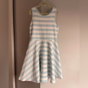 Janie and Jack blue striped dress - size 10 yr old girl